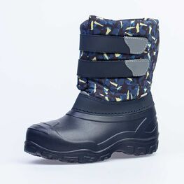 664056-49 Сноубутсы для мальчики син-жел