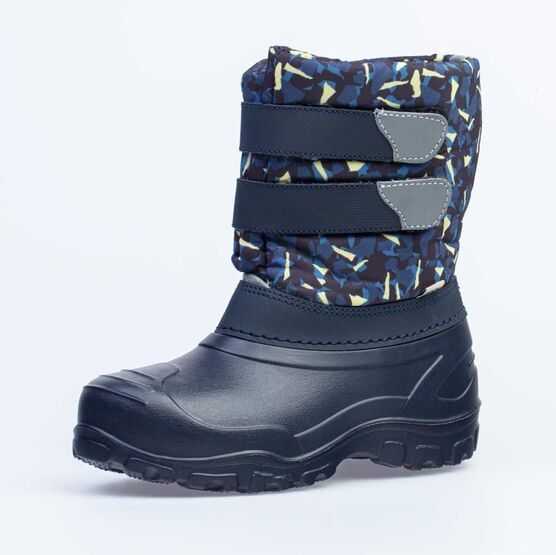 664056-49 Сноубутсы для мальчики син-жел