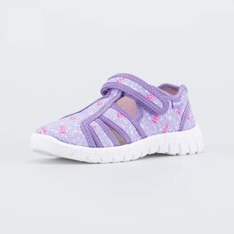 421111-11 Текстильные сандалии для девочки для девочки сиреневый