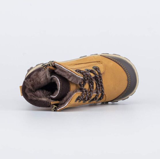 352305-53 Зимние ботинки на молнии для мальчика для мальчики коричневый фото №4