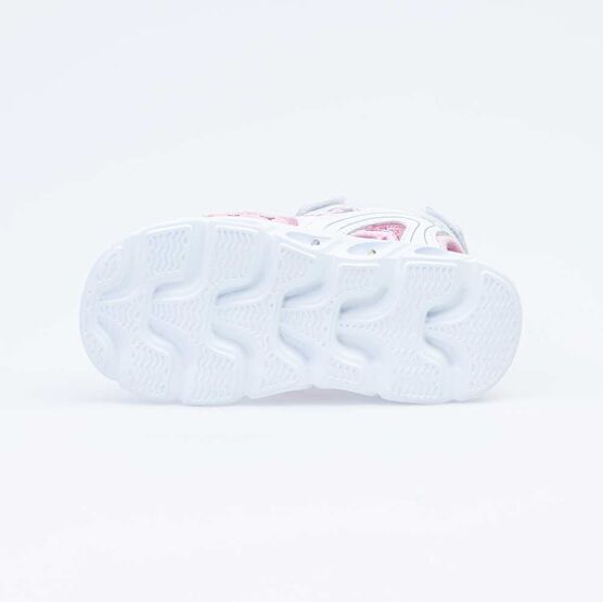 324029-11 Пляжная обувь с LED-подсветкой на подошве для девочки персиковый фото №3