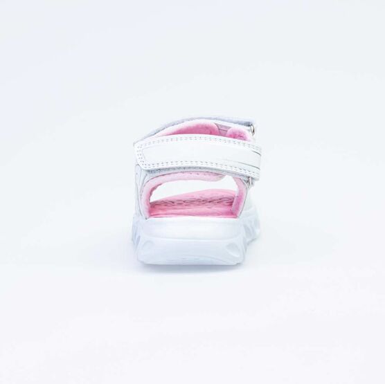 324029-11 Пляжная обувь с LED-подсветкой на подошве для девочки персиковый фото №5