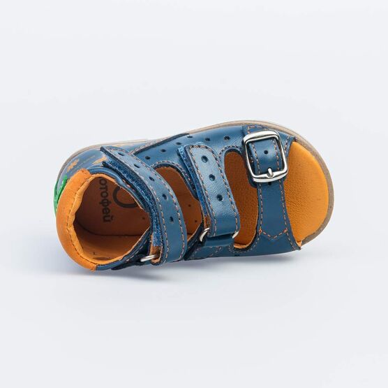 022114-21 Туфли летние для мальчики голубой фото №4