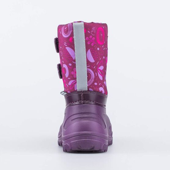 464068-42 Сноубутсы на липучках бордовый для девочки бордовый фото №5