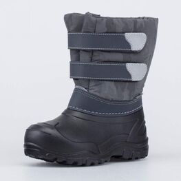 464090-41 Сноубутсы с липучками серый для мальчики серый