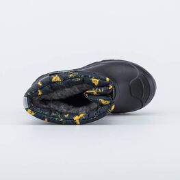 464090-42 Сноубутсы с липучками Желтый Дино для мальчики черный + желтый фото №4
