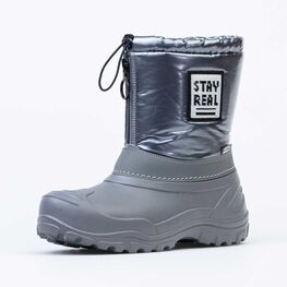 664117-41 Сноубутсы для девочки серый