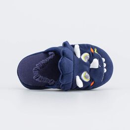 331313-11 Домашние тапочки Веселый динозавр синий для мальчики синий фото №4