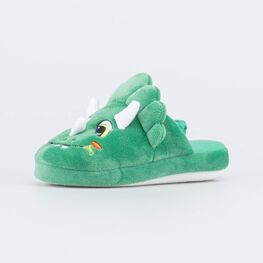 331313-12 Домашние тапочки Веселый динозавр зеленый для мальчики зеленый