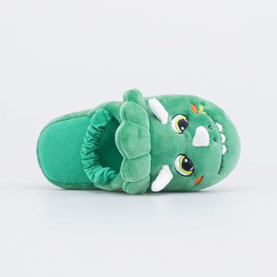 331313-12 Домашние тапочки Веселый динозавр зеленый для мальчики зеленый фото №4