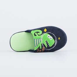 531300-11 Домашние тапочки Дино для мальчики син-зел фото №4