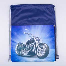 02708137-20 Мешок для сменной обуви Мото для мальчики голубой