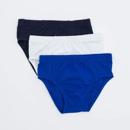 07755019-41 Трусы для мальчика 3 шт. для мальчики син-бел