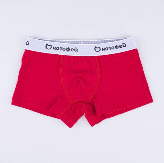 07755020-40 Комплект из 3-х трусов-боксеров для мальчика Красный для мальчики сер-кра-чер фото №2