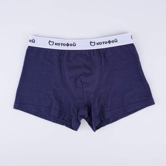 07755020-41 Трусы-боксеры для мальчика 3 шт. для мальчики син-бел фото №2