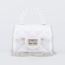 02809073-00 Мини сумка детская Жемчуг белый для девочки белый