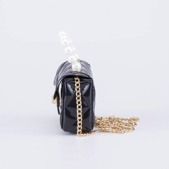 02809073-05 Мини сумка детская Жемчуг черный для девочки черный фото №3