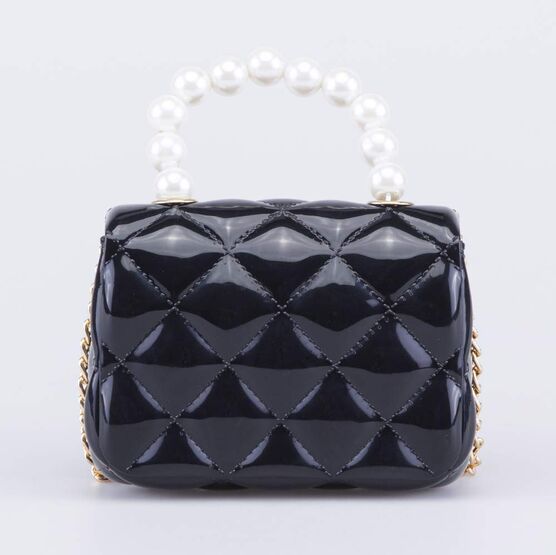 02809073-05 Мини сумка детская Жемчуг черный для девочки черный фото №4