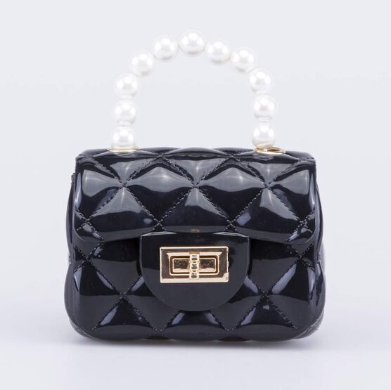 02809073-05 Мини сумка детская Жемчуг черный для девочки черный