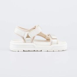 321004-11 Пляжные сандалии на липучках Бежевая карамель для девочки бежевый фото №2