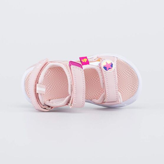324073-12 Пляжные сандалии с LED Три кота для девочки розовый фото №4
