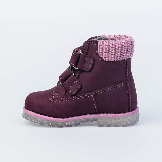 152213-34 Ботинки для девочки бордовый фото №3