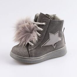 152249-32 Ботинки для девочки серый