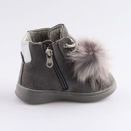 152249-32 Ботинки для девочки серый фото №2
