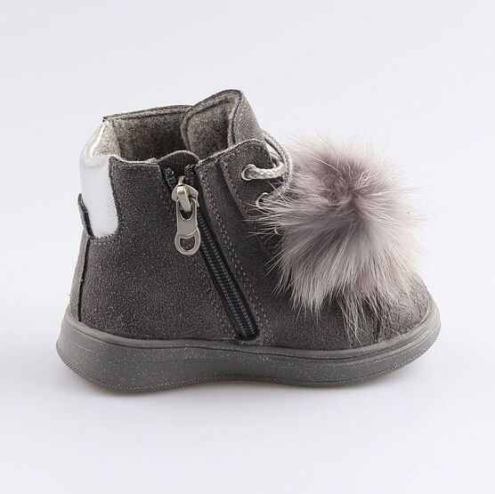 152249-32 Ботинки для девочки серый фото №2