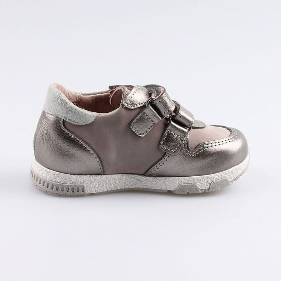 132135-23 Полуботинки для девочки сер-срб фото №2