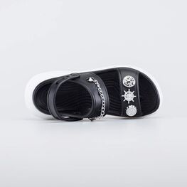 725090-02 Обувь для пляжа Рок-Звезда для девочки черный + белый фото №4