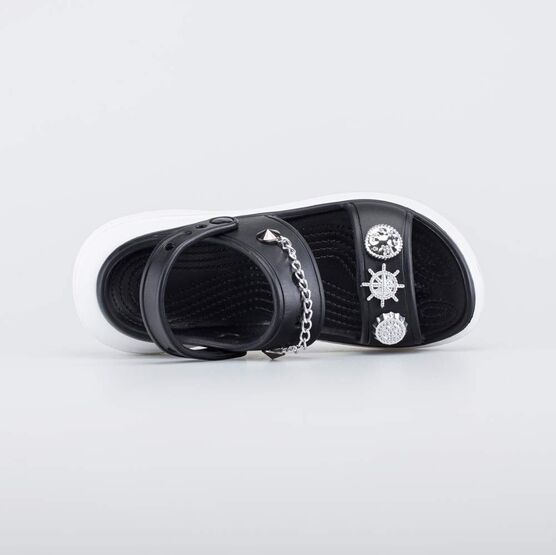 725090-02 Обувь для пляжа Рок-Звезда для девочки черный + белый фото №4