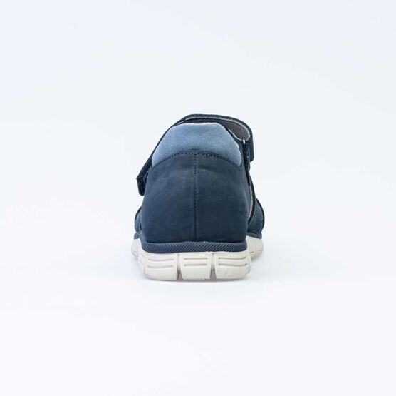 722029-22 Сандалии из натурального нубука для мальчика для мальчики светло-синий фото №5