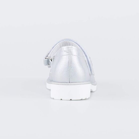 333021-24 Праздничные туфли для девочки серебрист. фото №5