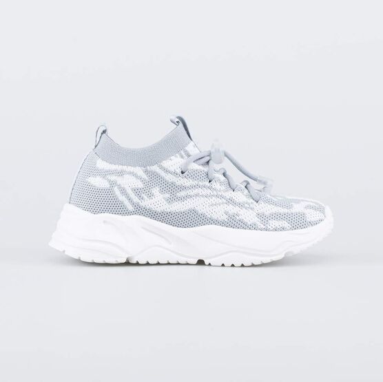 441026-12 Кроссовки из вязанного текстиля серый для девочки серый фото №2