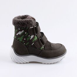 352255-52 Сапожки для мальчики серый фото №2