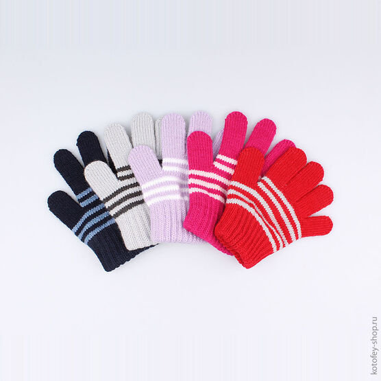 07822086-00 Перчатки однослойные фуксия для девочки фуксия