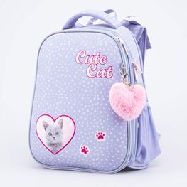 02804315-40 Рюкзак школьный св.серый для девочки св.серый фото №2