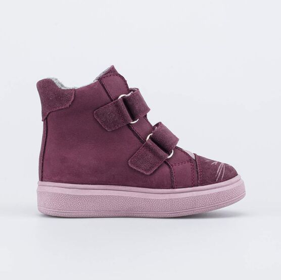 552336-31 Ботинки утепленные на весну/осень Magical для девочки бордовый фото №2