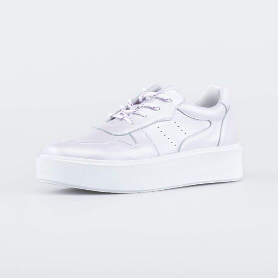 632348-22 Кожаные полуботинки для девочки сиреневый для девочки сиреневый