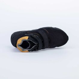 552150-33 Ботинки утепленные для мальчика для мальчики чер-жел фото №4