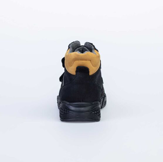 552150-33 Ботинки утепленные для мальчика для мальчики чер-жел фото №5