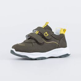 332151-23 Полуботинки на липучках для мальчики оливковый фото №2