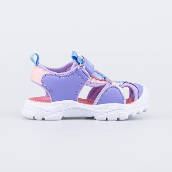 324059-11 Пляжные сандалии с закрытым носом для девочки сиреневый фото №2