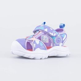 324059-11 Пляжные сандалии с закрытым носом для девочки сиреневый