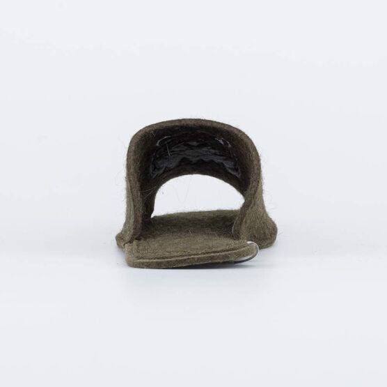 937006-03 Мужские войлочные тапочки Медведь для мальчики оливковый фото №5