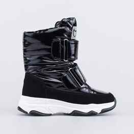 454061-44 Черные дутики для девочки для девочки черный фото №2