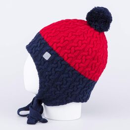 07711382-41 Шапка на завязках для мальчика для мальчики красный+синий фото №2