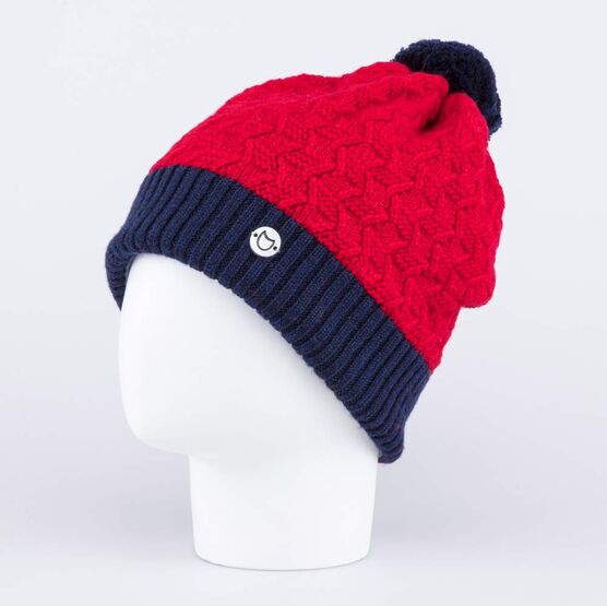07711397-40 Шапка шерстяная для мальчика для мальчики красный+синий