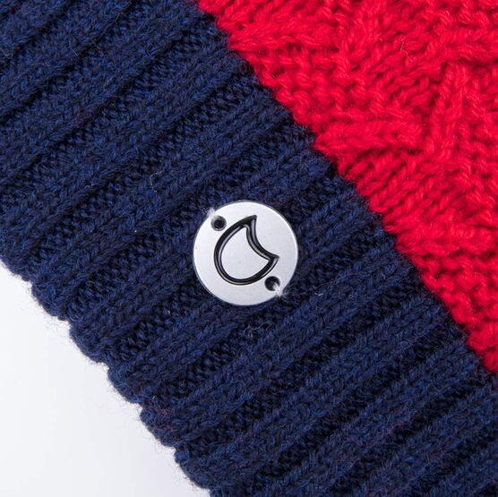 07711397-40 Шапка шерстяная для мальчика для мальчики красный+синий фото №3